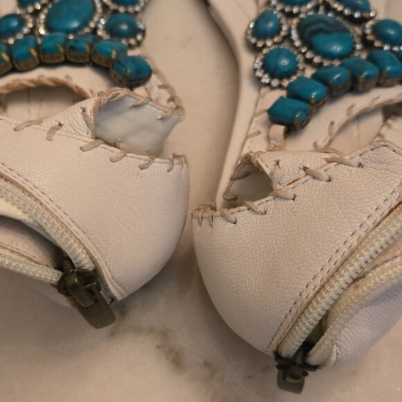 Lot of 3 Sandals: Mossimo, Jinny, & Jeweled Thong Sandals - Picture 4 of 9